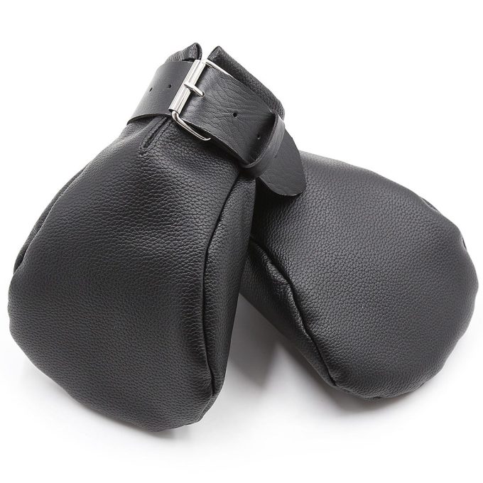 Banoch Perrito Mittones dog paws mittens bondage PU Leer Zwart 98710743 2