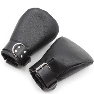 Banoch Perrito Mittones dog paws mittens bondage PU Leer Zwart 98710743 3