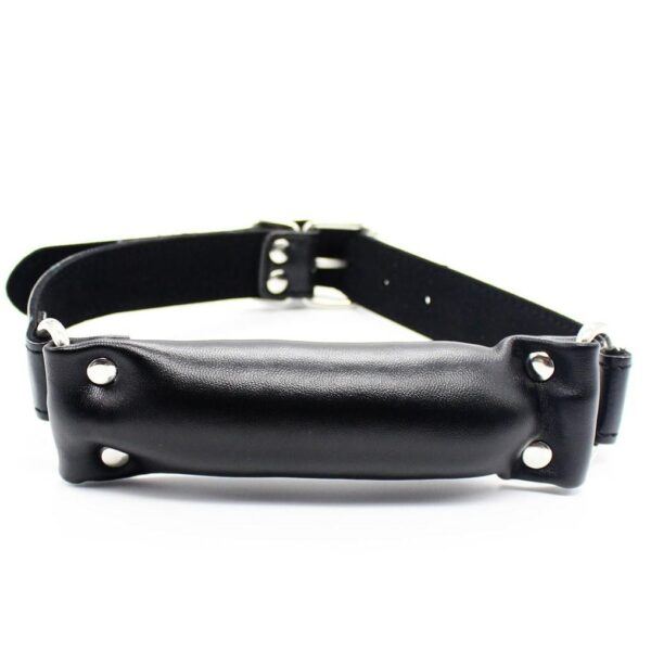 Banoch Bit gag soft straight black bitgag van imitatieleer zwart bdsm 2