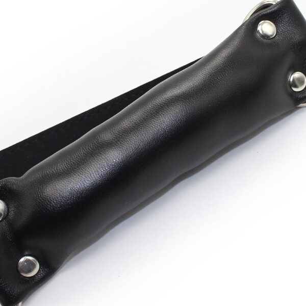 Banoch Bit gag soft straight black bitgag van imitatieleer zwart bdsm 6