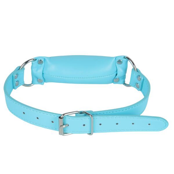 Banoch   Bit gag soft straight blue   bitgag van imitatieleer blauw (2)