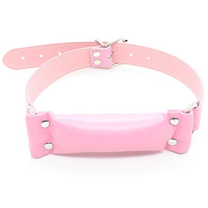 Banoch Bit gag soft straight pink bitgag van imitatieleer roze 987191174