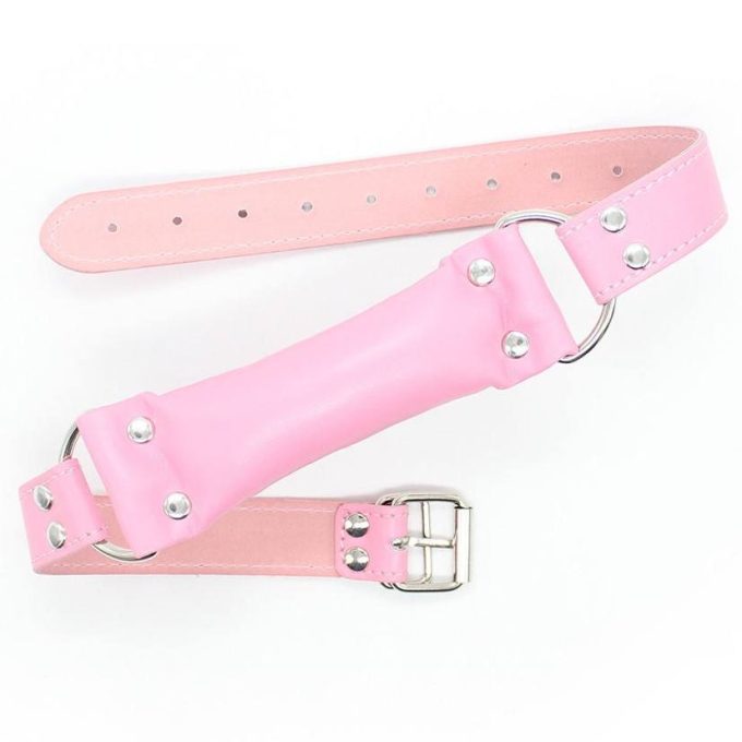 Banoch Bit gag soft straight pink zachte bitgag van imitatieleer roze 987191174
