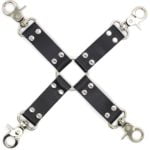 Banoch Black hogtie with clips Zwarte hogtie met haken bondage 987101850