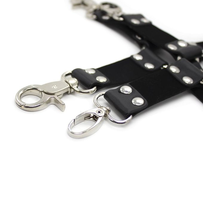 Banoch Black hogtie with clips Zwarte hogtie met haken bondage 987101850 2