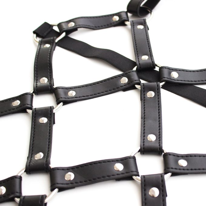 Banoch Bondage riemen body Harness black2 zwart pu leer harnas vrouw bdsm 987101756 5