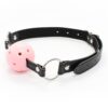 Banoch Breathable ball gag open zwart roze verstelbare riem 987101781 3