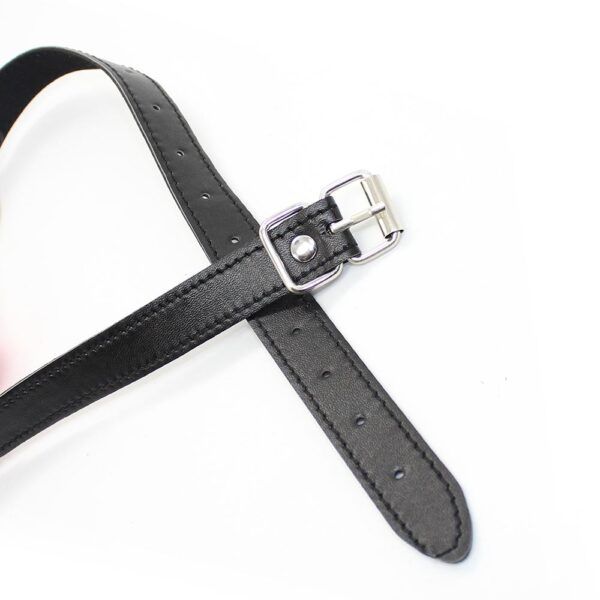 Banoch Breathable ball gag open zwart roze verstelbare riem 987101781 7