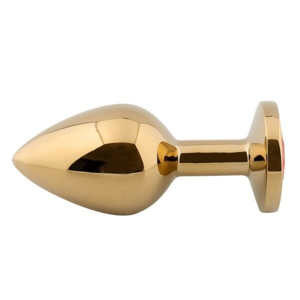 Banoch Buttplug Aurora clear gold Medium gouden Metalen buttplug Diamant steen transparant 987101815 2