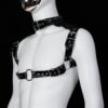 Banoch Chest collar harness Raigel imitatie leer harnas voor man 987101809 3