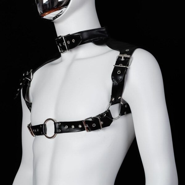 Banoch Chest collar harness Raigel imitatie leer harnas voor man 987101809 3