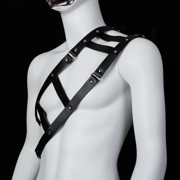 Banoch Chest gladiator harness Robert imitatie leren harnas voor man 987101798 2 Banoch Chest gladiator harness Robert imitatie leren harnas voor man 987101798 2