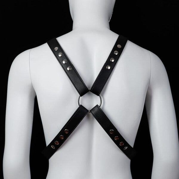 Banoch Chest harness Raaf pu leren harnas voor man 98710800 4