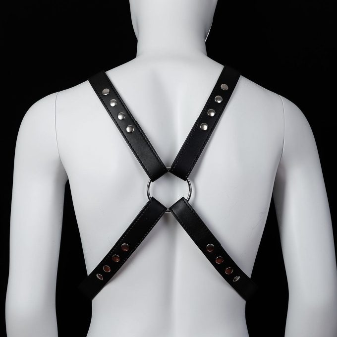 Banoch Chest harness Raaf pu leren harnas voor man 98710800 4 Banoch Chest harness Raaf pu leren harnas voor man 98710800 4