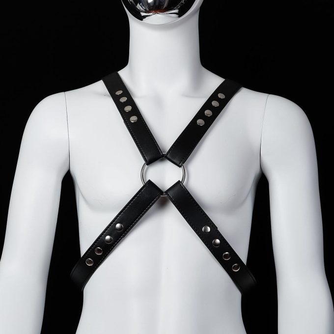 Banoch Chest harness Raaf pu leren harnas voor man 98710800 Banoch Chest harness Raaf pu leren harnas voor man 98710800