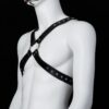 Banoch Chest harness Radin black imitatie leren harnas voor man 987101804 2 Banoch Chest harness Radin black imitatie leren harnas voor man 987101804 2