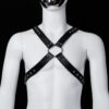 Banoch Chest harness Radin black imitatie leren harnas voor man 987101804 4 Banoch Chest harness Radin black imitatie leren harnas voor man 987101804 4