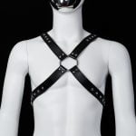 Banoch Chest harness Radin black imitatie leren harnas voor man 987101804 4