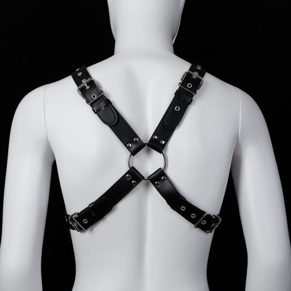 Banoch Chest harness Radin black imitatie leren harnas voor man 987101804 Banoch Chest harness Radin black imitatie leren harnas voor man 987101804