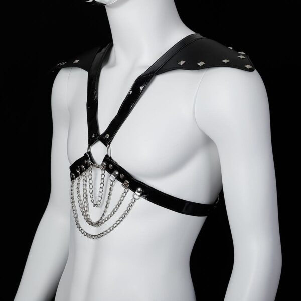 Banoch Chest harness Rahoon kunstleer harnas voor man 987101803 2 Banoch Chest harness Rahoon kunstleer harnas voor man 987101803 2