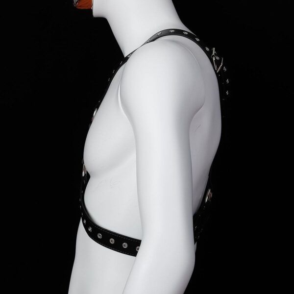 Banoch Chest harness Raimond kunst leer harnas voor man 987101810 3 Banoch Chest harness Raimond kunst leer harnas voor man 987101810 3