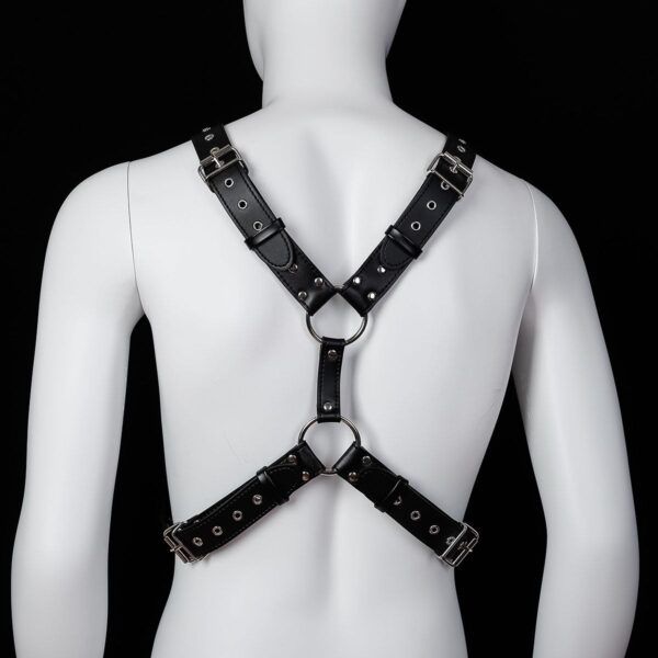 Banoch Chest harness Raimond kunst leer harnas voor man 987101810 4 Banoch Chest harness Raimond kunst leer harnas voor man 987101810 4