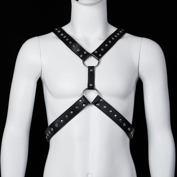 Banoch Chest harness Raimond kunst leer harnas voor man 987101810 Banoch Chest harness Raimond kunst leer harnas voor man 987101810