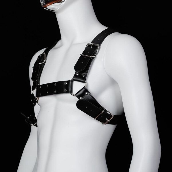 Banoch Chest harness Rapheal pu leren harnas voor man 987101801 2 Banoch Chest harness Rapheal pu leren harnas voor man 987101801 2