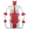Banoch Collar Bondage body Harness Red6 rood pu leer vrouwen harnas bdsm 987101764