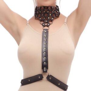 Banoch Collar Bondage body Harness black4 halsband en harnas vrouw bdsm 987101759 2