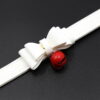 Banoch Collar Catbell Red Halsband Strik Wit bondage 987101754 5