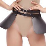 Banoch Harness skirt open vrouw rok zwart pu leer verstelbaar pony play 987101762