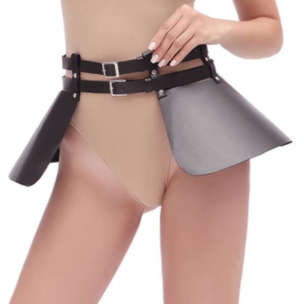 Banoch Harness skirt open vrouw rok zwart pu leer verstelbaar pony play 987101762 2