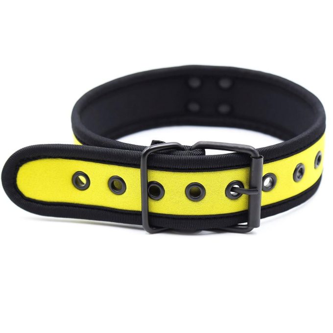 Banoch Lindo Collar Amorillo Neoprene halsband geel neopreen puppy play 987101844 4 Banoch Lindo Collar Amorillo Neoprene halsband geel neopreen puppy play 987101844 4