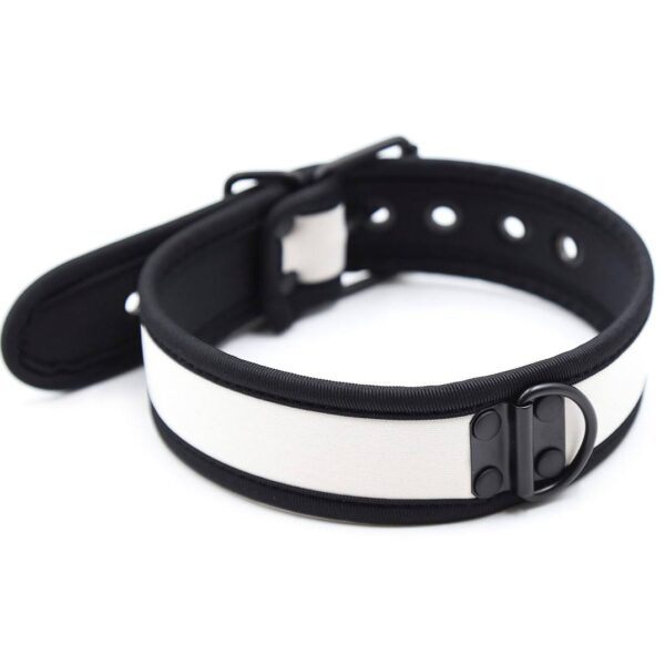 Banoch Lindo Collar Blanco Neoprene halsband wit neopreen puppy play 987101842 2
