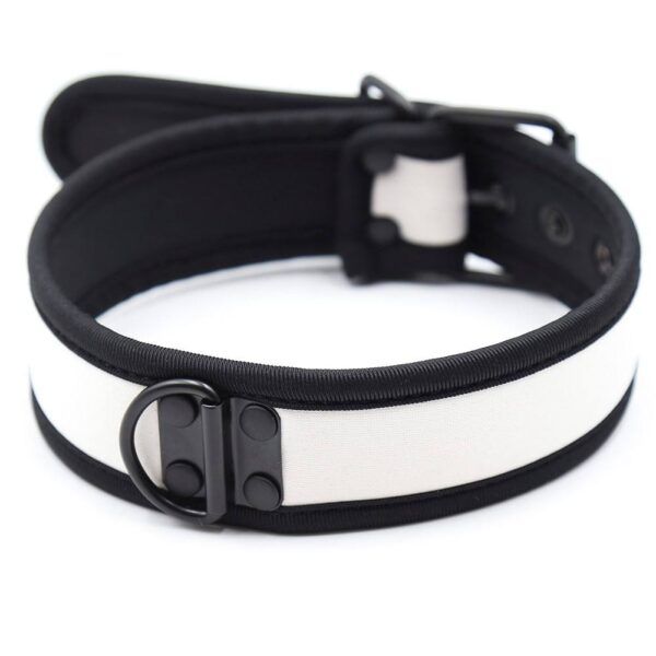 Banoch Lindo Collar Blanco Neoprene halsband wit neopreen puppy play 987101842 3