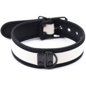Banoch Lindo Collar Blanco Neoprene halsband wit neopreen puppy play 987101842