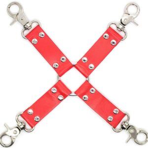 Banoch Red hogtie with clips Rode hogtie met haken bondage 987101851