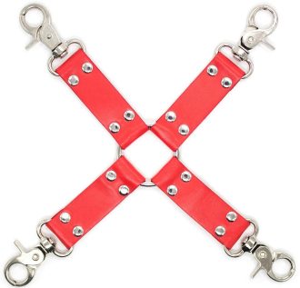 Banoch Red hogtie with clips Rode hogtie met haken bondage 987101851