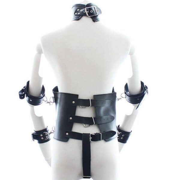 Banoch achterkant Collar Bondage body Harness black6 zwart pu leer vrouw harnas bdsm 987101763