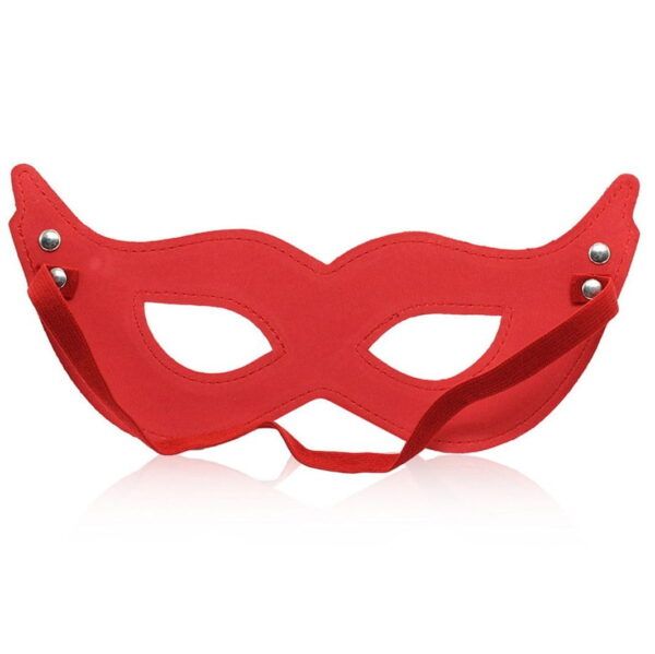 Banoch achterkant van mask villain red masker van imitatieleer rood 987101771 Banoch achterkant van mask villain red masker van imitatieleer rood 987101771