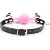 Banoch siliconen Ballgag tepelklemmen roze 987101838 2