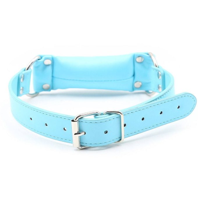 Banoch zachte rechte bitgag van imitatieleer blauw 987191775
