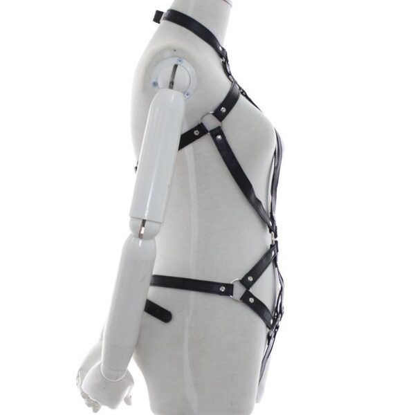 Banoch zijkant Bondage riemen body Harness black3 zwart pu leer harnas vrouw bdsm 987101757