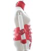Banoch zijkant Collar Bondage body Harness Red6 rood pu leer vrouwen harnas bdsm 987101764