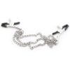 Pinch tepelklemmen Triple link silver verstelbaar met ketting bdsm 5