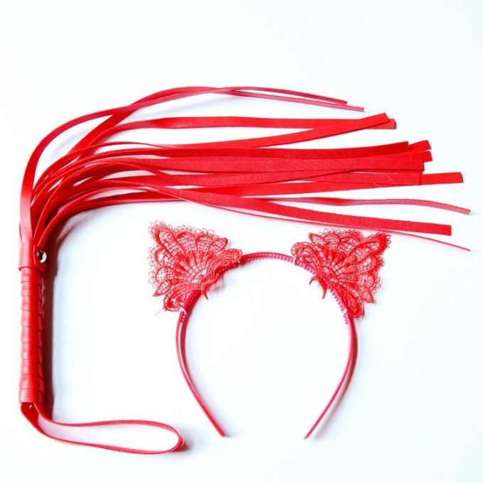 Banoch Bad kitty rode diadeem kattenoren zweepje 98719897 3