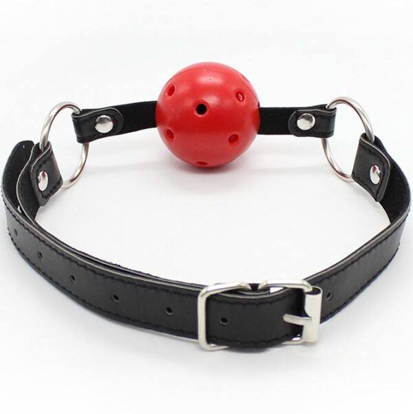 Banoch Breathable ball gag open rood verstelbare riem 987101742 10