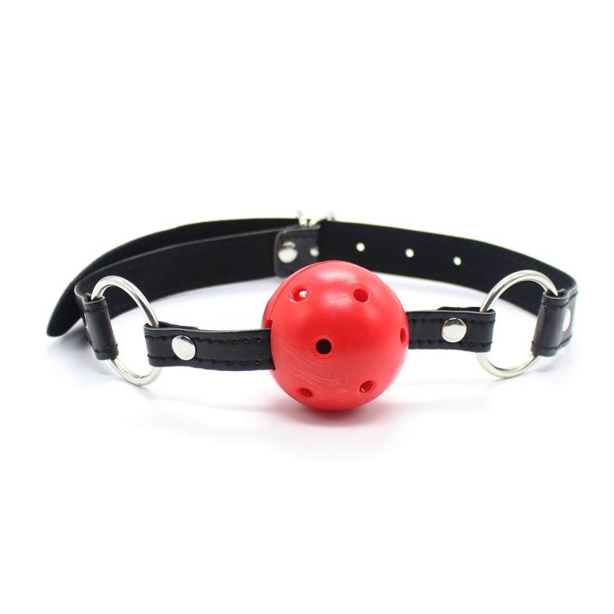 Banoch Breathable ball gag open rood verstelbare riem 987101742 3 Banoch Breathable ball gag open rood verstelbare riem 987101742 3