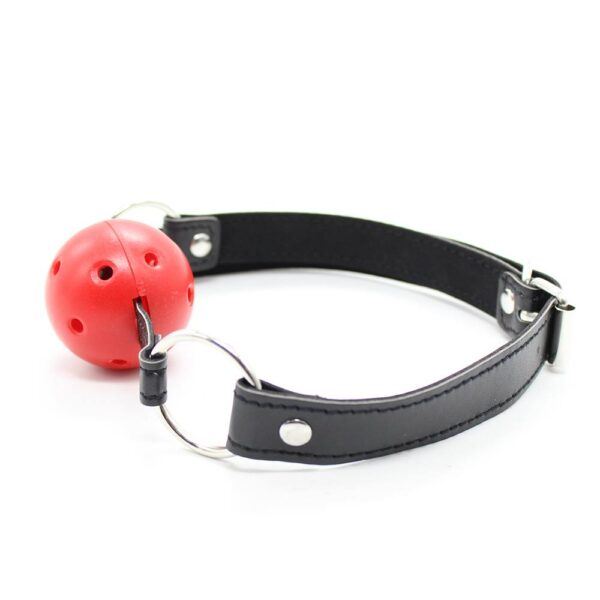 Banoch Breathable ball gag open rood verstelbare riem 987101742 4